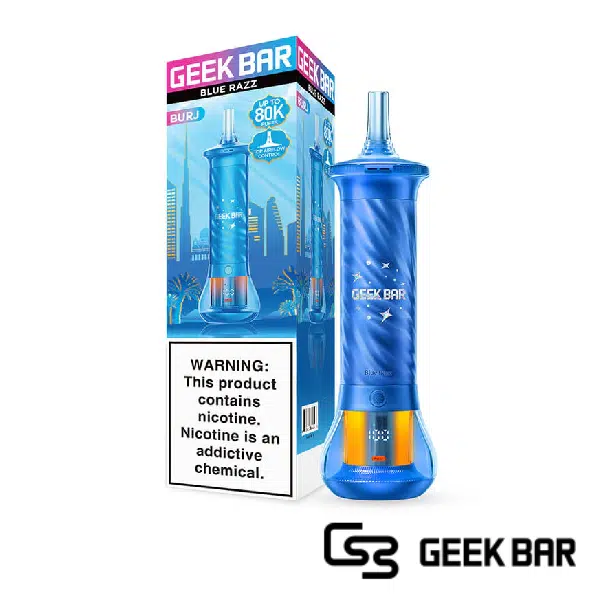 Blue Razz Geek Bar Burj 80k Puffs