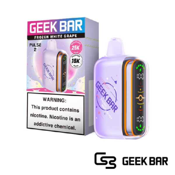 Frozen White Grape - Geek Bar Pulse 2 25000 Puffs Disposable Vape