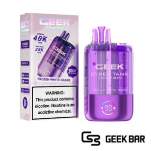 Frozen White Grape - Geek Cyber Tank Disposable Vape 40K Puffs