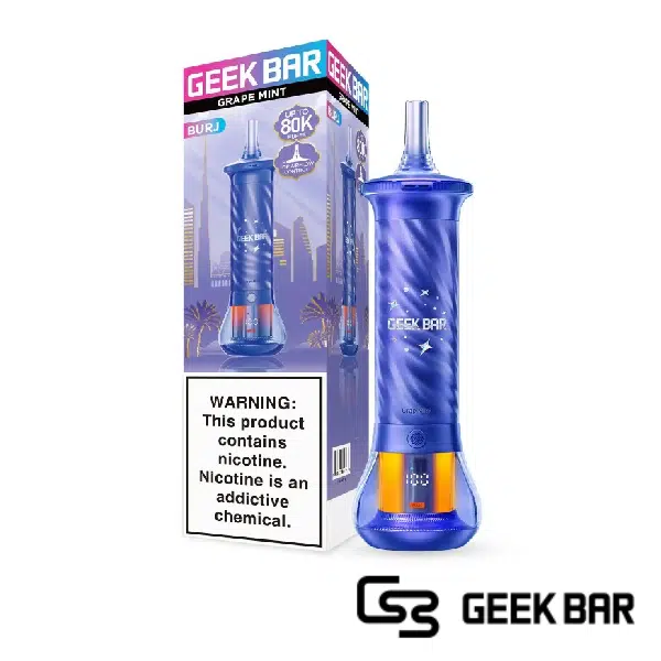 Grape Mint Geek Bar Burj 80k Puffs