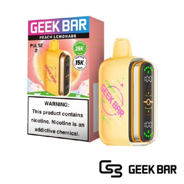 Peach Lemonade - Geek Bar Pulse 2 25000 Puffs Disposable Vape