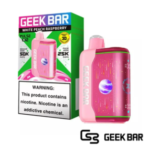 White Peach Raspberry - Geek Bar Pulse X 2 50000 Puffs Disposable Vape